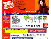 Tablet Screenshot of cheapsigns.com